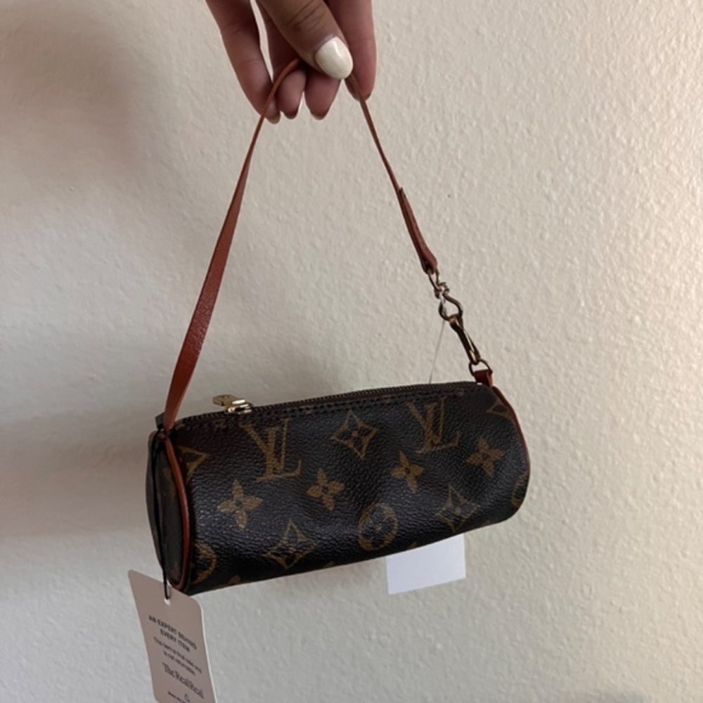 Authentic LOUIS VUITTON Monogram Mini Papillon Pouch Bag - Picture 6 of 8
